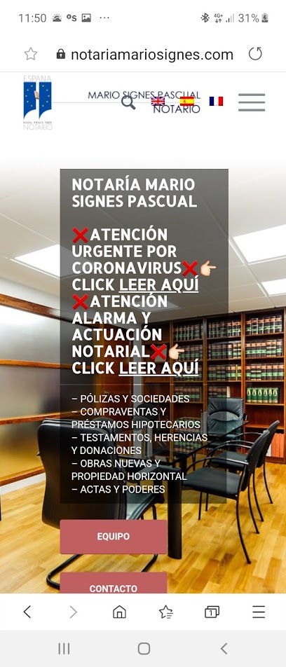 Notaría Mario Signes Pascual – Alicante (Alacant) – Alicante